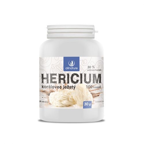 Allnature Hericium koralovec ježovitý 100 kapsulí
