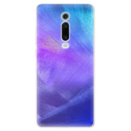 Odolné silikónové puzdro iSaprio - Purple Feathers - Xiaomi Mi 9T Pro