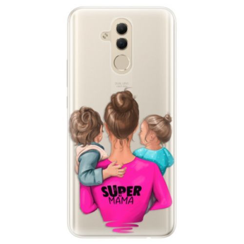 Silikónové puzdro iSaprio - Super Mama - Boy and Girl - Huawei Mate 20 Lite
