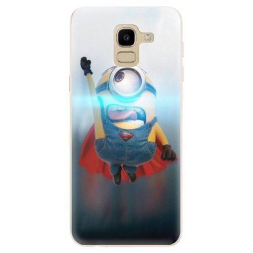 Odolné silikónové puzdro iSaprio - Mimons Superman 02 - Samsung Galaxy J6