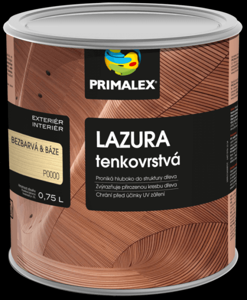 PRIMALEX Primalex tenkovrstvá lazúra na drevo - buk - 0,75 l