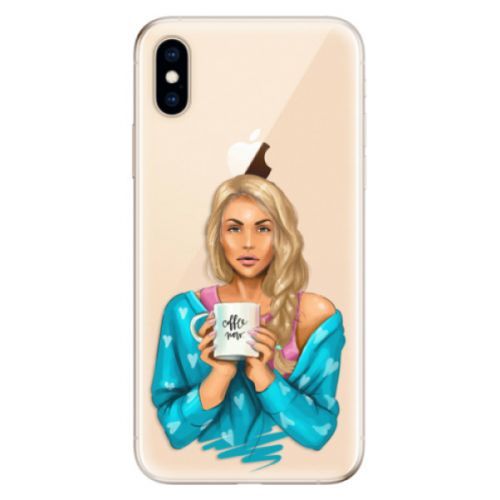Odolné silikónové puzdro iSaprio - Coffe Now - Blond - iPhone XS