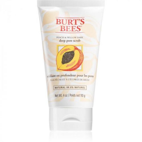 Burt’s Bees Peach & Willow Bark hĺbkovo čistiaci peeling 110 g