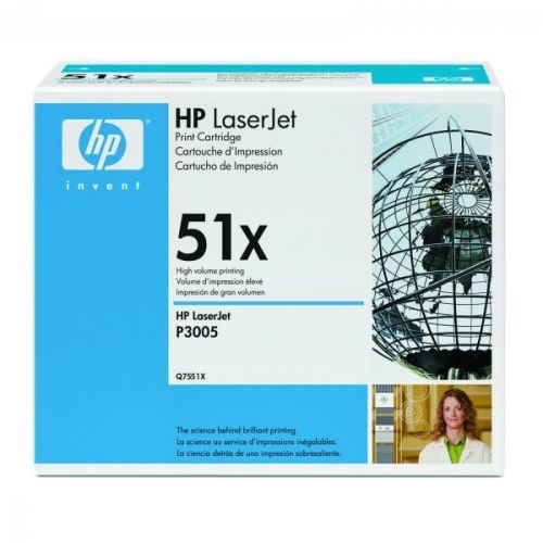 HP originál toner Q7551X, black, 13000str., HP 51X, HP LaserJet P3005, M3035mfp, M3027mfp