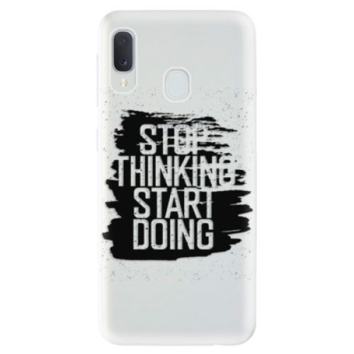 Odolné silikónové puzdro iSaprio - Start Doing - black - Samsung Galaxy A20e