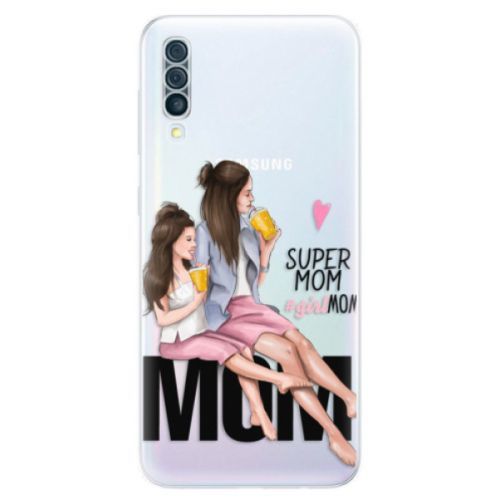 Odolné silikónové puzdro iSaprio - Milk Shake - Brunette - Samsung Galaxy A50