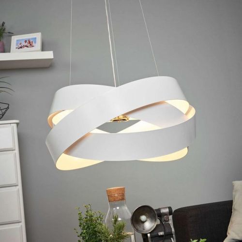 Závesná lampa Pura v bielej, objímka G9