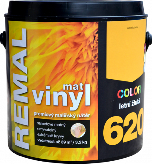 REMAL VINYL - umývateľný maliarsky náter - pastelovo modrá - 3,2 Kg