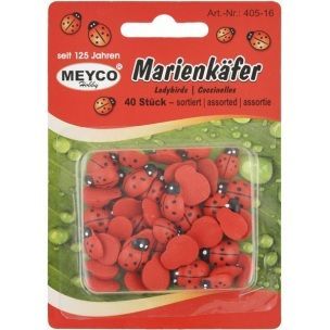 MEYCO Drevené polotovary - Lienka bal.40ks - 1 ks