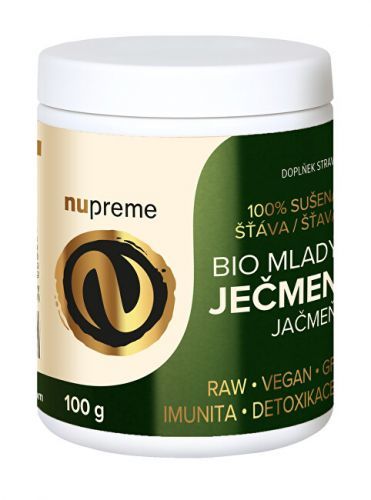 Nupreme Mladý jačmeň premium 100 g BIO NUPREME