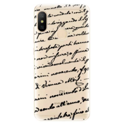 Odolné silikónové puzdro iSaprio - Handwriting 01 - black - Xiaomi Mi A2 Lite