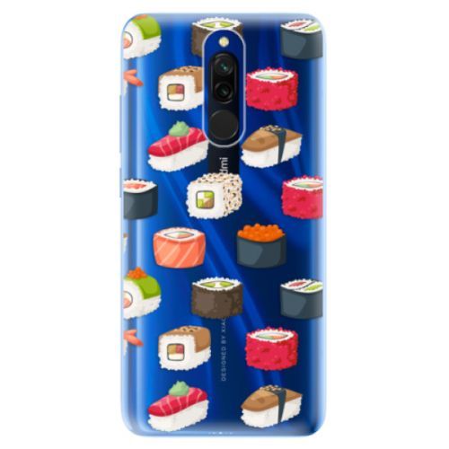 Odolné silikónové puzdro iSaprio - Sushi Pattern - Xiaomi Redmi 8