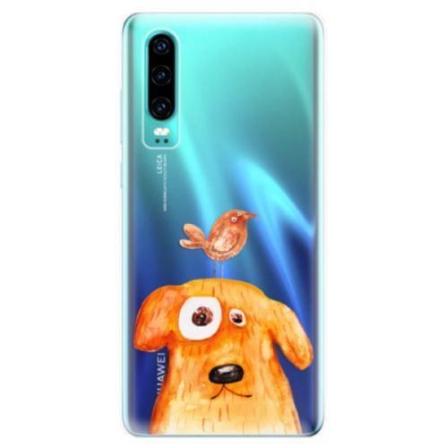 Odolné silikonové pouzdro iSaprio - Dog And Bird - Huawei P30