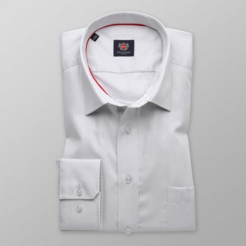 Pánska slim fit košeľa London (výška 176-182) 8602 v šedé farbe s úpravou 2W Plus