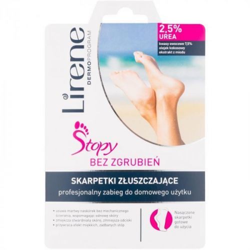 Lirene Foot Care exfoliačné ponožky pre zjemnenie a hydratáciu pokožky nôh (2,5% Urea)