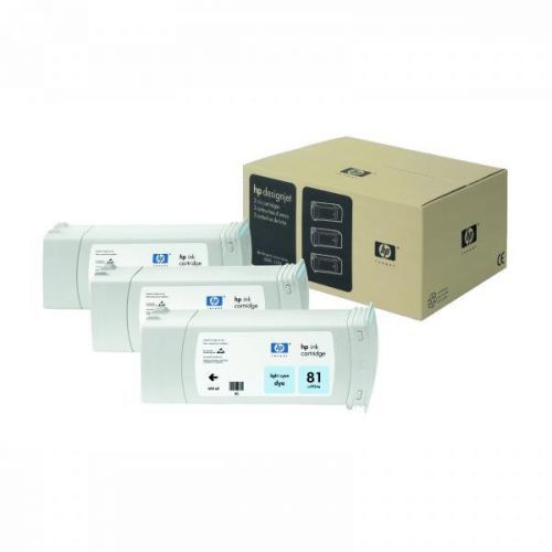 HP originál ink C4934A, HP 81, light cyan, 680ml, HP DesignJet 5000, PS, UV, 5500, PS, UV
