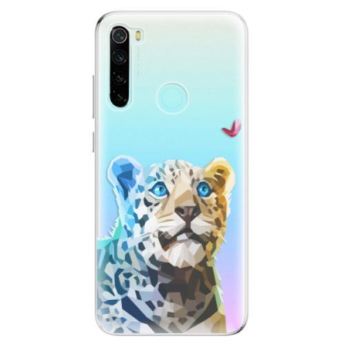 Odolné silikónové puzdro iSaprio - Leopard With Butterfly - Xiaomi Redmi Note 8
