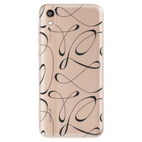 Odolné silikónové puzdro iSaprio - Fancy - black - Huawei Honor 8S