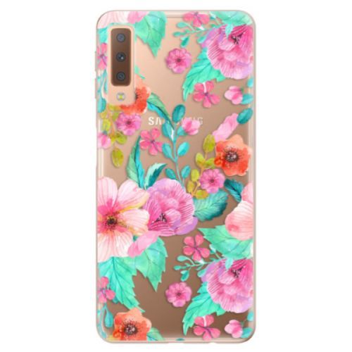 Odolné silikónové puzdro iSaprio - Flower Pattern 01 - Samsung Galaxy A7 (2018)