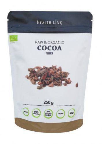 HEALTH LINK BIO RAW kakaové bôby drvené 250g