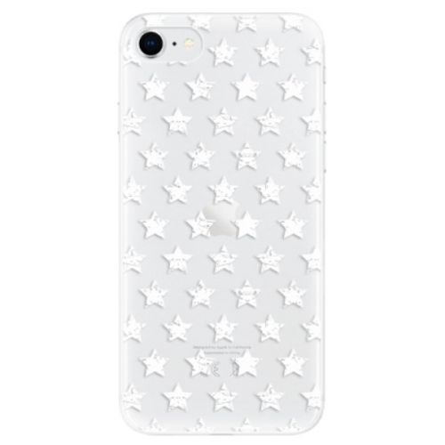Odolné silikónové puzdro iSaprio - Stars Pattern - white - iPhone SE 2020