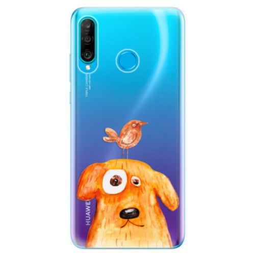 Odolné silikonové pouzdro iSaprio - Dog And Bird - Huawei P30 Lite