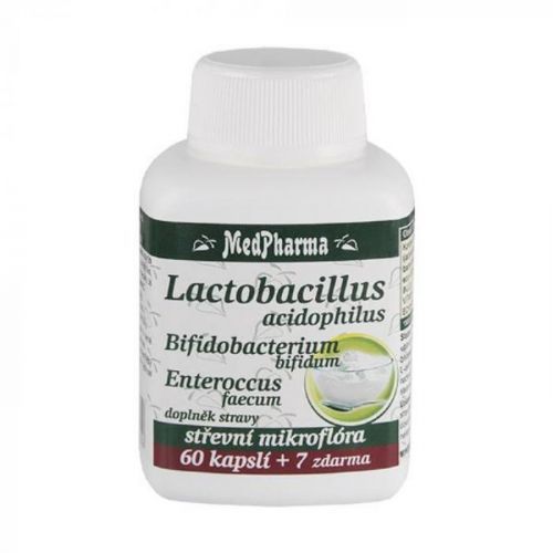 MEDPHARMA Lactobacillus acidophilus + 2 kmeny 67 kapslí