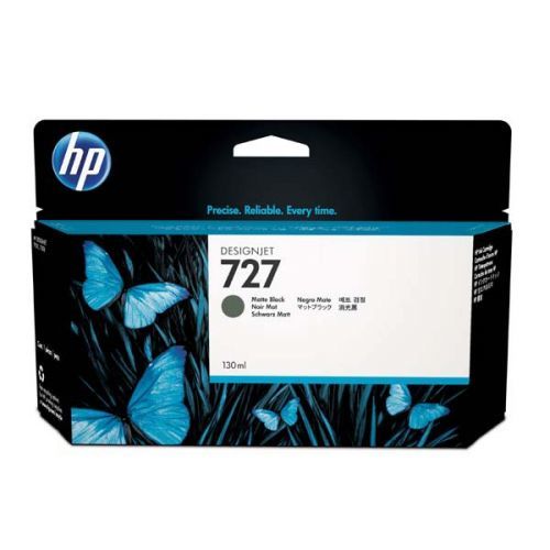 HP originál ink B3P22A, HP 727, matte black, 130ml, HP DesignJet T1500, T2500, T920