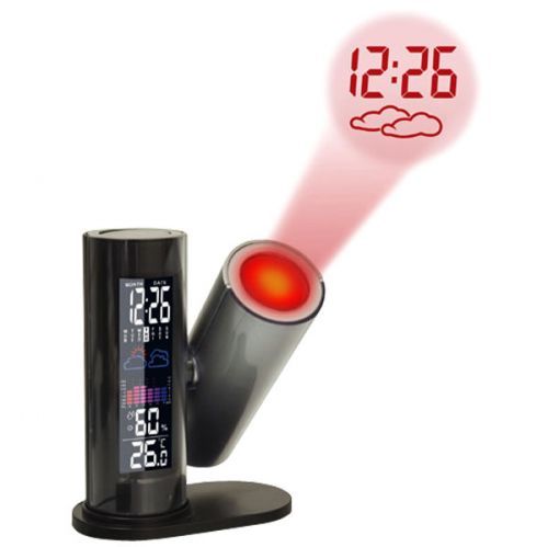 Budík TECHNO LINE WT 514 projekční s predpoveďou počasia