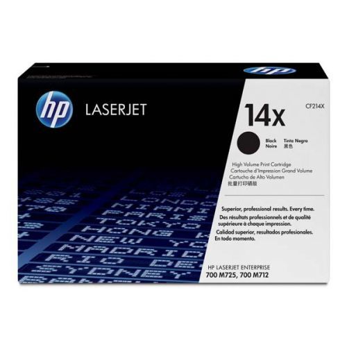 HP originál toner CF214X, black, 17500str., HP 14X, HP LaserJet Enterprise 700 M712dn