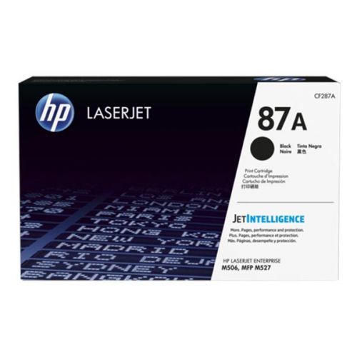 HP originál toner CF287A, black, 8550str., HP 87A, HP LJ Enterprise M506, HP LJ Pro MFP M527, M501n, 930g