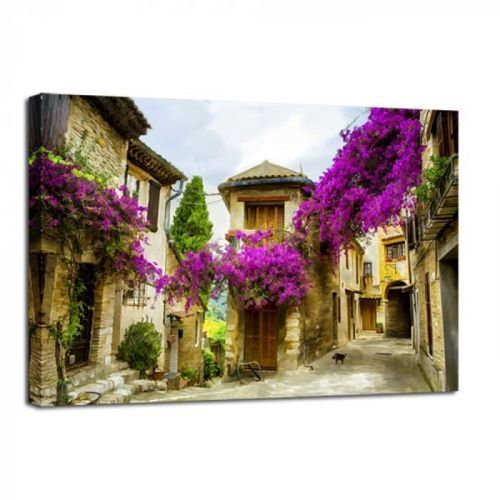 Obraz Styler Canvas Watercolor Old Town, 60 × 80 cm