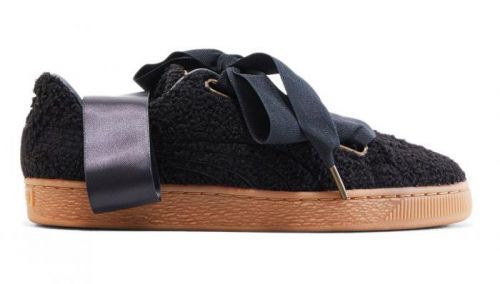 Puma Basket Heart Teddy čierne 367030_02