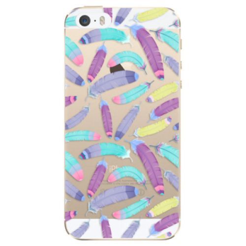 Odolné silikónové puzdro iSaprio - Feather Pattern 01 - iPhone 5/5S/SE