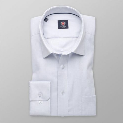 Pánska slim fit košeľa London (výška 176-182) 8364 v modré farbe s úpravou 2W Plus