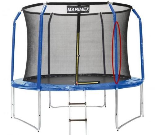 Náhradná stojka ochrannej siete pre trampolíny Marimex 244 cm a väčšie (stredná časť)