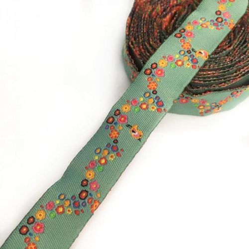 Stuha Flowers dark mint