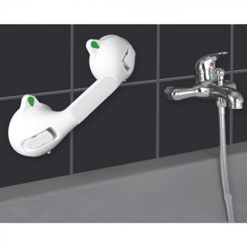 Biele bezpečnostné držadlo do sprchy pre seniorov Wenko Secura, dĺžka 29 cm