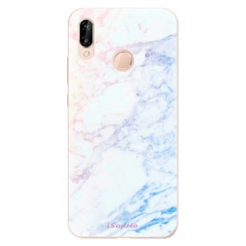 Odolné silikónové puzdro iSaprio - Raibow Marble 10 - Huawei P20 Lite