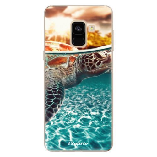 Odolné silikónové puzdro iSaprio - Turtle 01 - Samsung Galaxy A8 2018