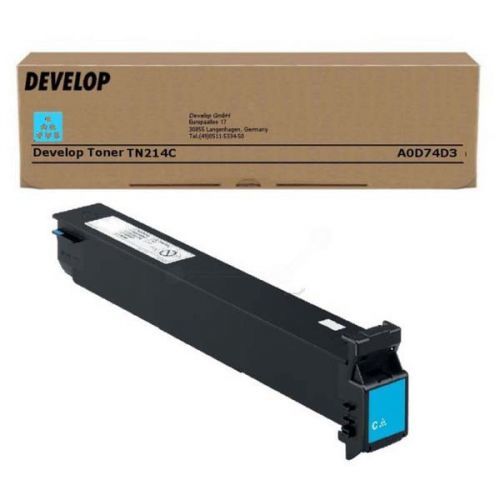 Develop originál toner A0D74D3, cyan, 18500str., TN-214C, Develop Ineo +200
