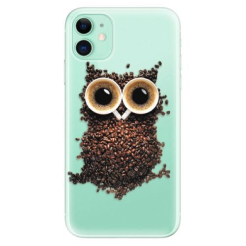 Odolné silikónové puzdro iSaprio - Owl And Coffee - iPhone 11