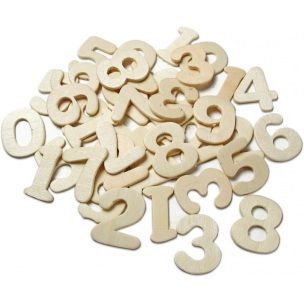 MEYCO Číslice z preglejky 25mm bal. 40 ks - 1 ks