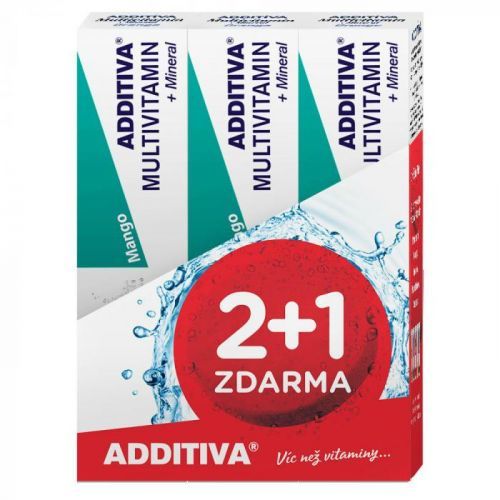 ADDITIVA sada multivitamín 2+1 mango šumivé tablety 3 x 20ks