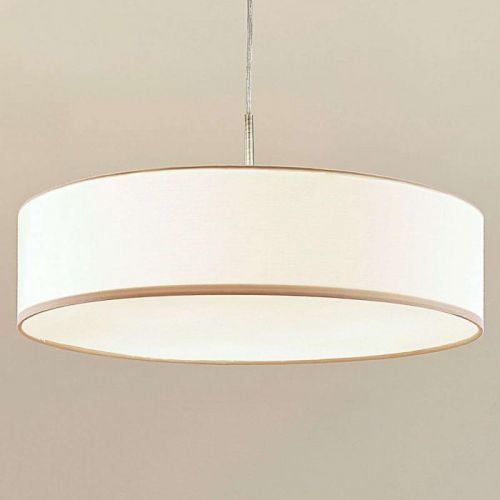 Závesná lampa Sebatin E27 LED 50 cm krémová