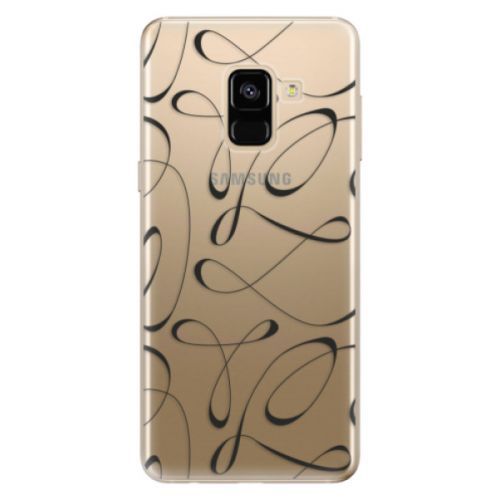 Odolné silikónové puzdro iSaprio - Fancy - black - Samsung Galaxy A8 2018