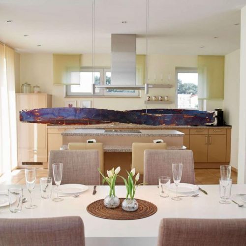 Závesné LED svietidlo Lian oxidovaný povrch