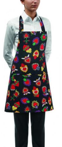 EGOCHEF Kuchárska zástera ku krku s vreckom DÁMSKA- srdcia