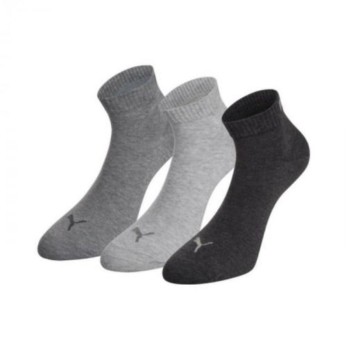 Ponožky PUMA Quarter 3-pack Anthracite Multi-color Sivá 43-46