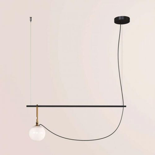 Závesná lampa Artemide nh S2 14 90,5cm guľa Ø 14cm